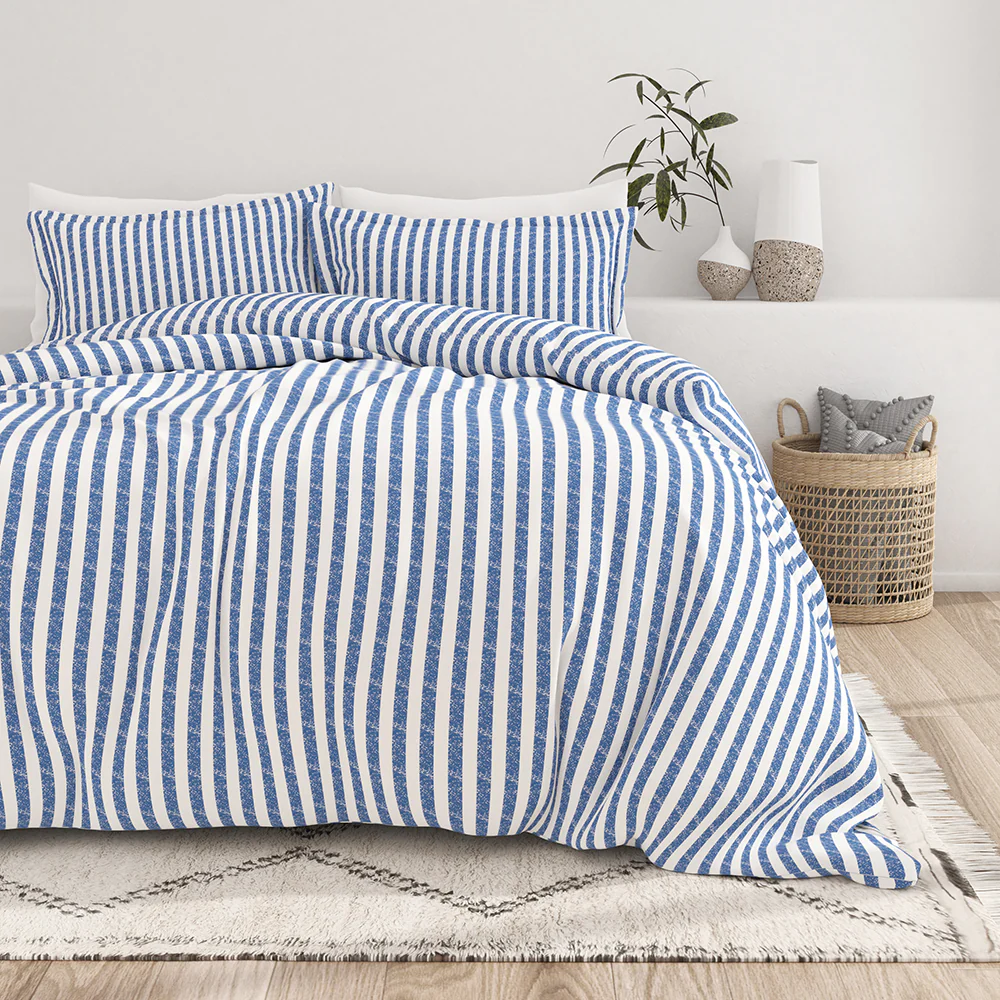 Rugged Stripes Pattern 3-Piece Duvet Cover Set - Image 6