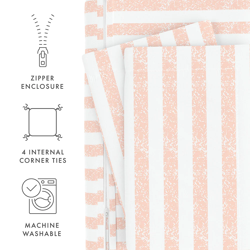 Rugged Stripes Pattern 3-Piece Duvet Cover Set - Image 60