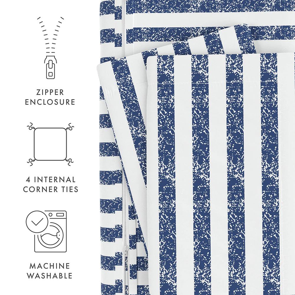 Rugged Stripes Pattern 3-Piece Duvet Cover Set - Image 62