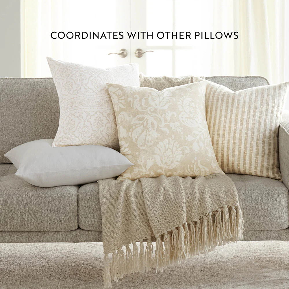 2-Pack Yarn-Dyed Bengal Stripe / Distressed Floral Décor Throw Pillows (Sale) - Image 21