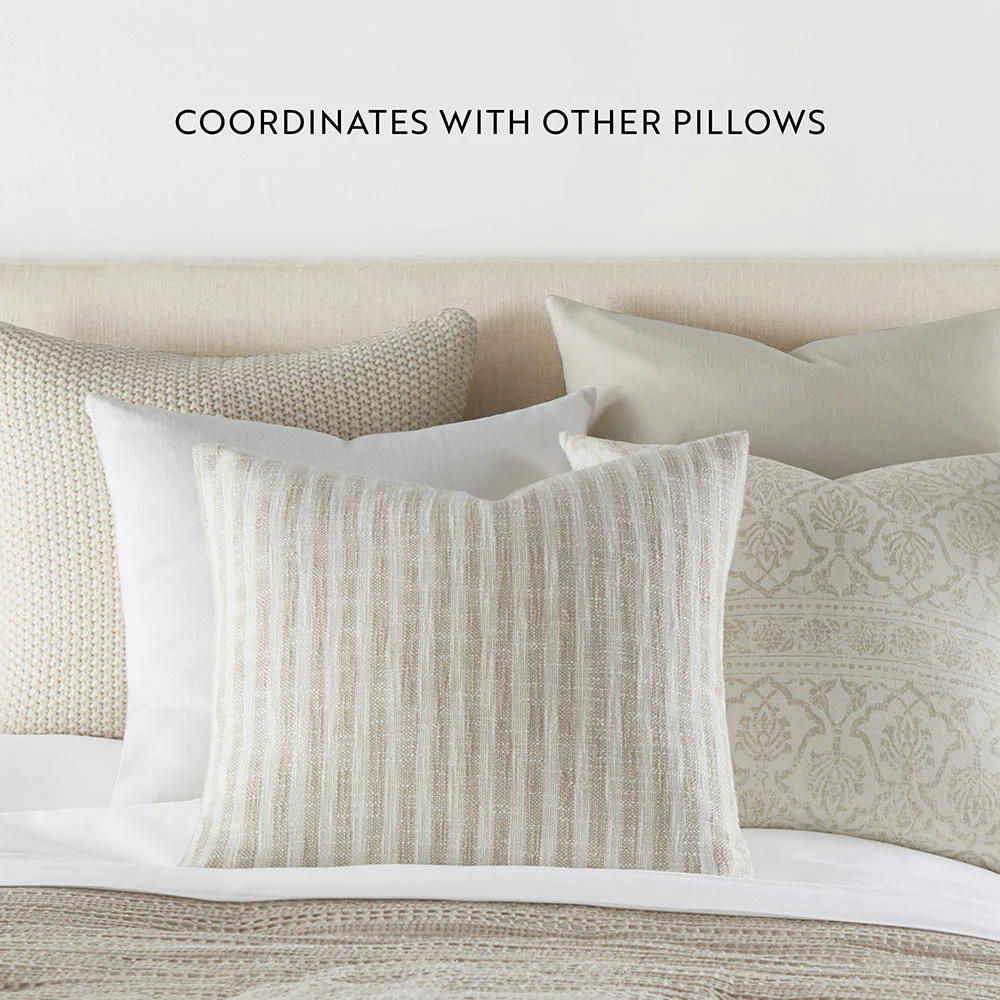 2-Pack Yarn-Dyed Bengal Stripe / Solid Décor Throw Pillows (Sale) - Image 21