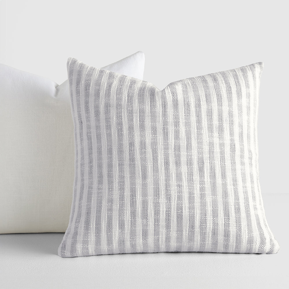 2-Pack Yarn-Dyed Bengal Stripe / Solid Décor Throw Pillows (Sale) - Image 4