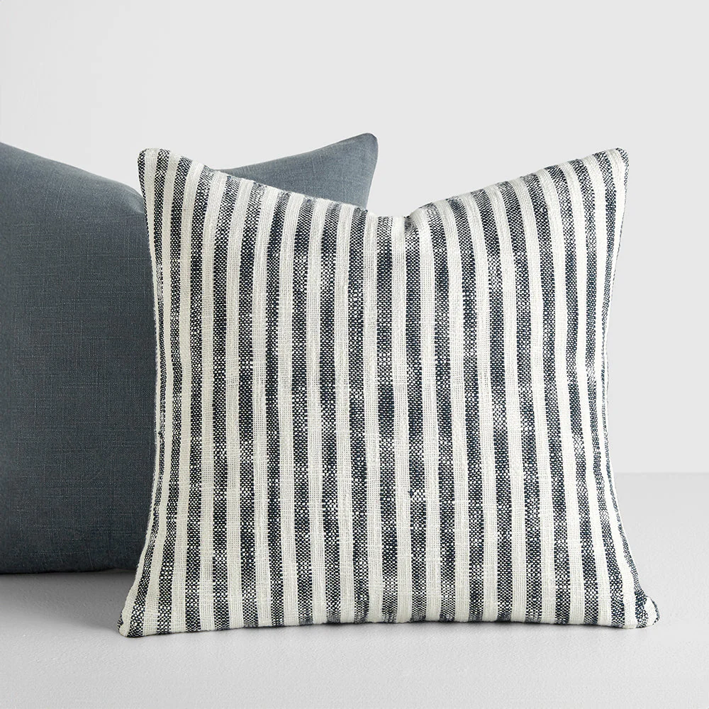 2-Pack Yarn-Dyed Bengal Stripe / Solid Décor Throw Pillows (Sale) - Image 5