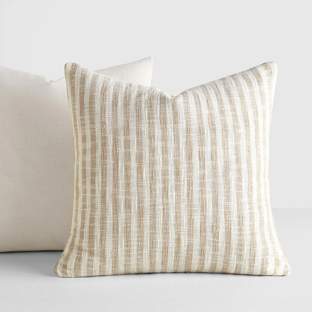2-Pack Yarn-Dyed Bengal Stripe / Solid Décor Throw Pillows (Sale) - Image 6