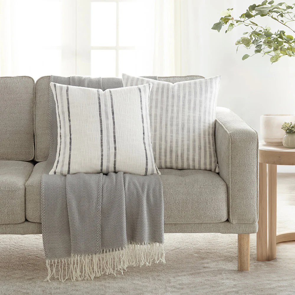 2-Pack Yarn-Dyed Bengal Stripe / Yarn-Dyed Framed Stripe Décor Throw Pillows (Sale) - Image 5