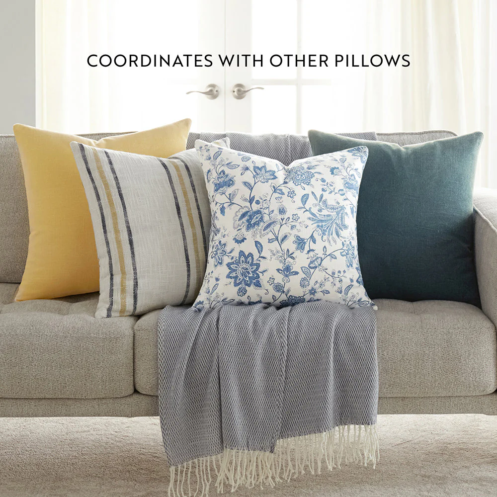 2-Pack Yarn-Dyed Framed Stripe / Solid Décor Throw Pillows (Sale) - Image 13