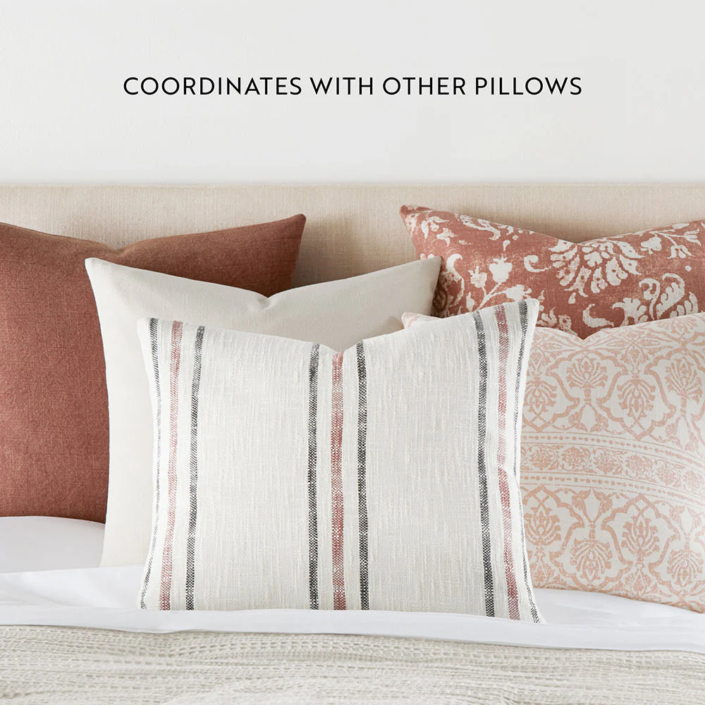 2-Pack Yarn-Dyed Framed Stripe / Solid Décor Throw Pillows (Sale) - Image 14