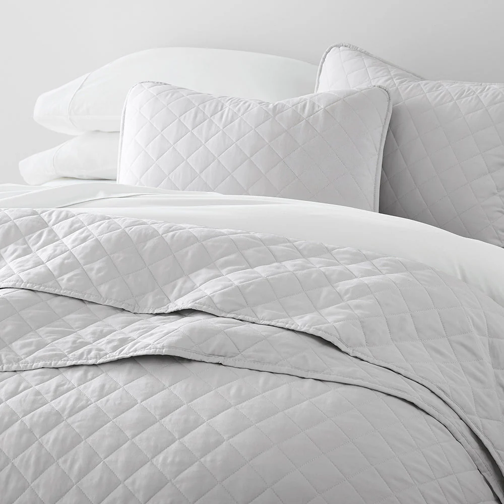 Sale - 3-Piece Diamond Stitch Quilted Coverlet Set - Image 28
