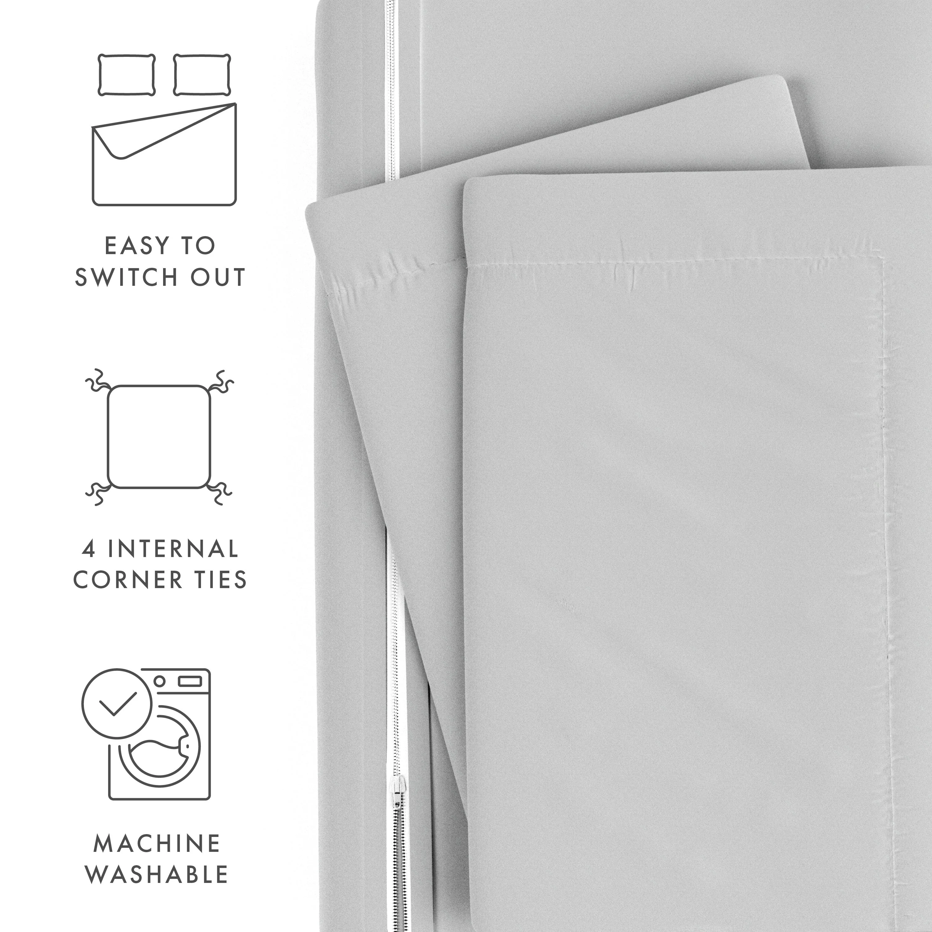 Sale - 3-Piece Essential Duvet Cover Set - Image 107