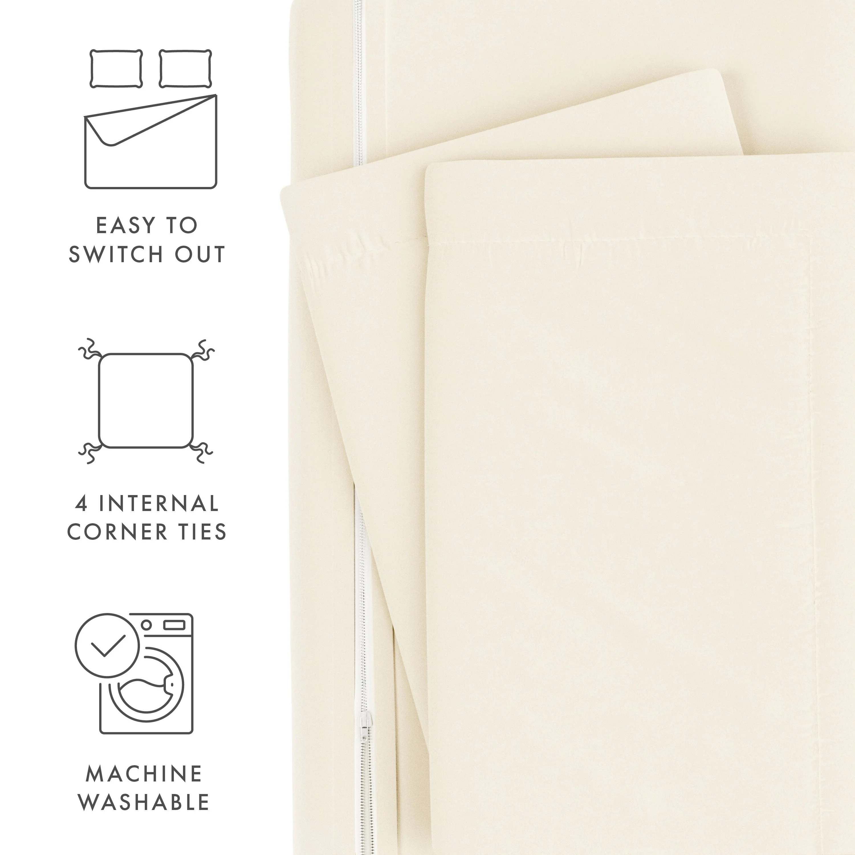 Sale - 3-Piece Essential Duvet Cover Set - Image 109