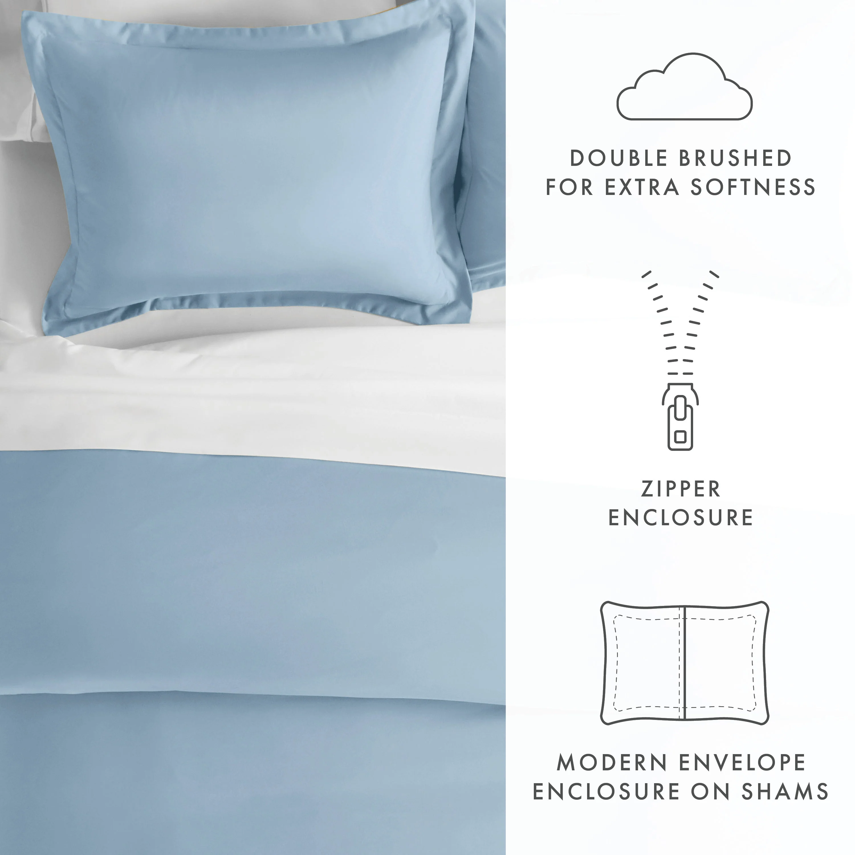 Sale - 3-Piece Essential Duvet Cover Set - Image 58
