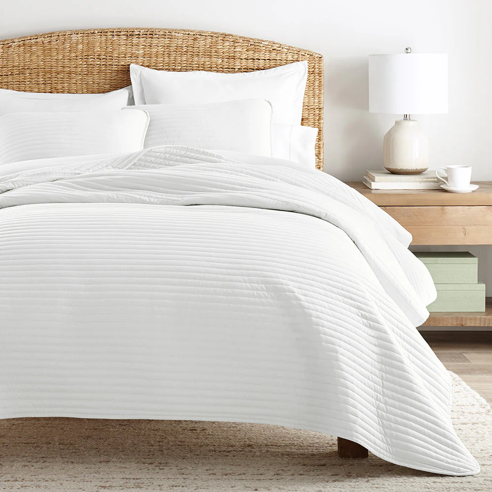 Sale - 3-Piece Stripe Stitch Quilted Coverlet Set - Image 11