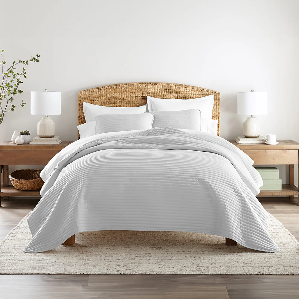 Sale - 3-Piece Stripe Stitch Quilted Coverlet Set - Image 16