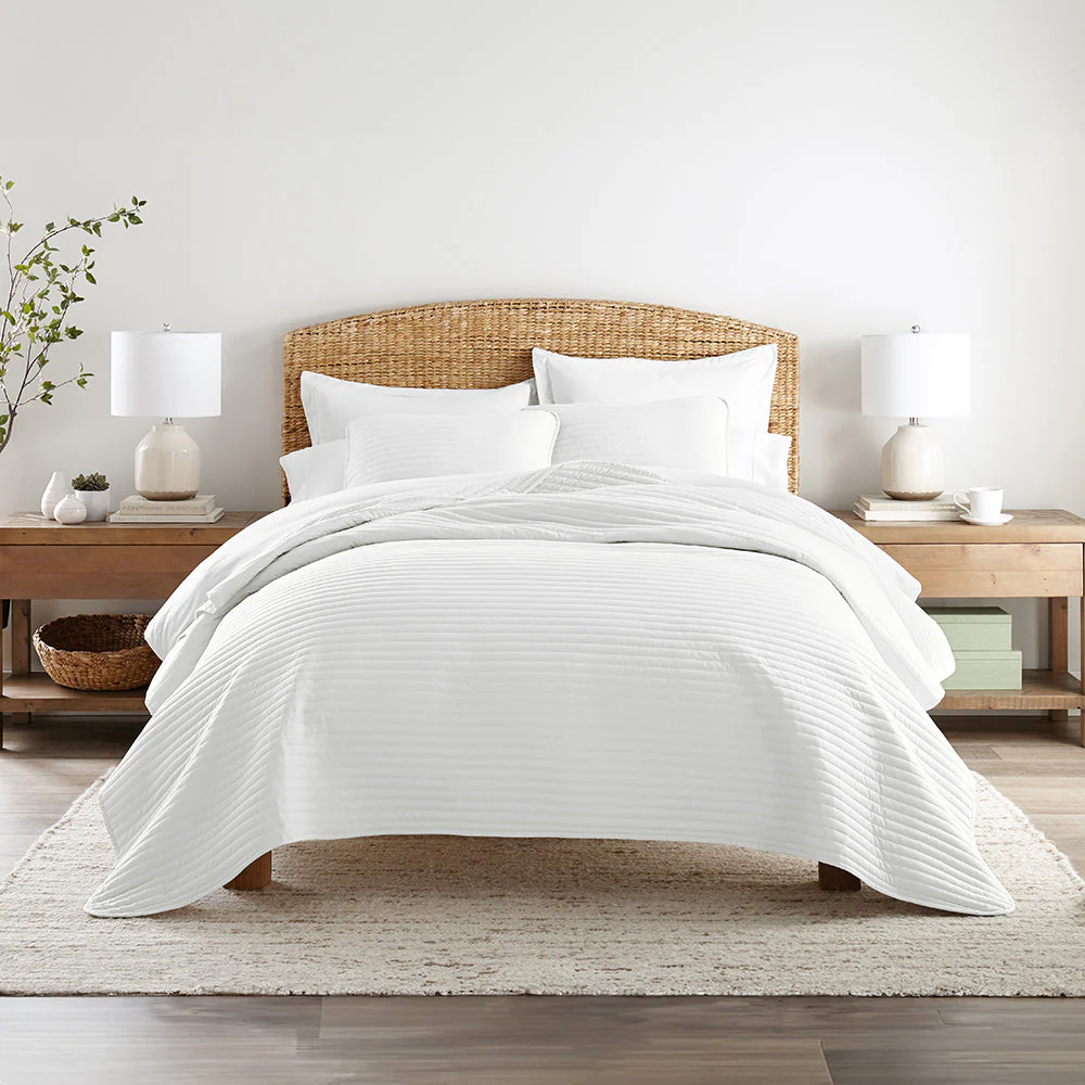 Sale - 3-Piece Stripe Stitch Quilted Coverlet Set - Image 17