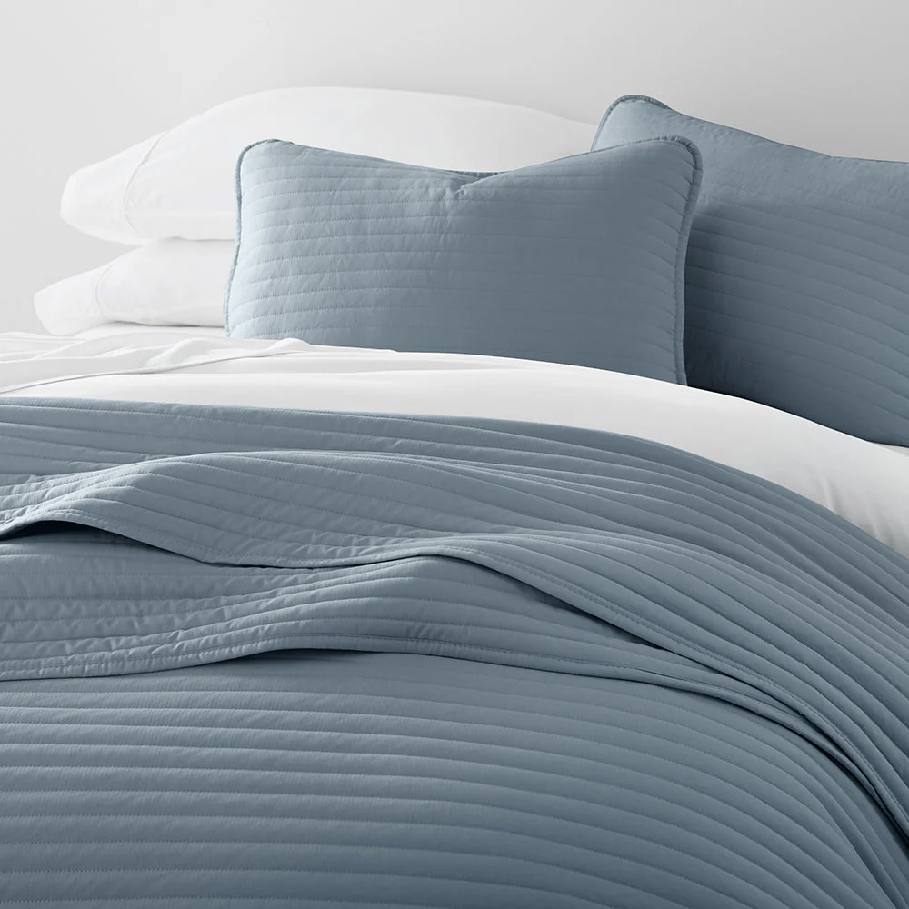 Sale - 3-Piece Stripe Stitch Quilted Coverlet Set - Image 25