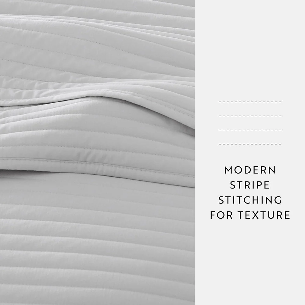 Sale - 3-Piece Stripe Stitch Quilted Coverlet Set - Image 52