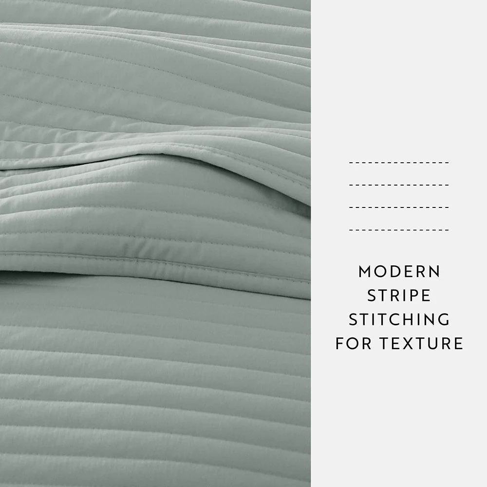 Sale - 3-Piece Stripe Stitch Quilted Coverlet Set - Image 54