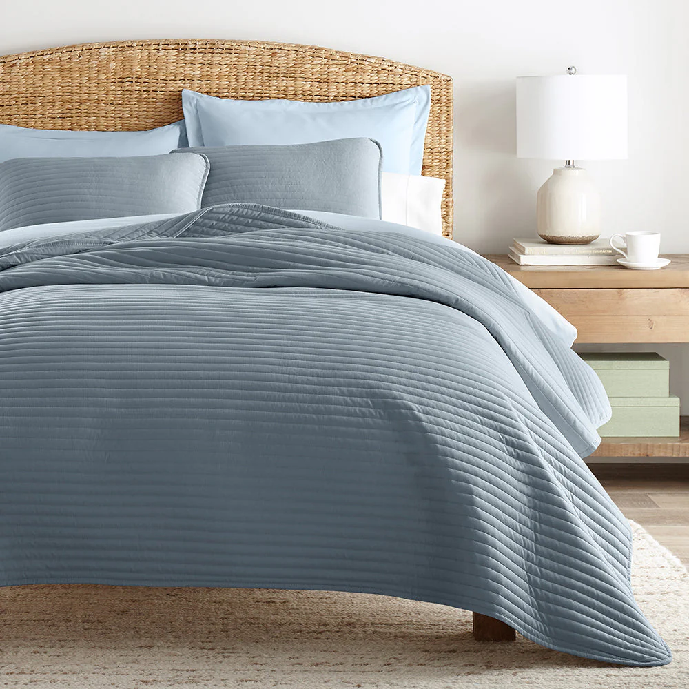 Sale - 3-Piece Stripe Stitch Quilted Coverlet Set - Image 7