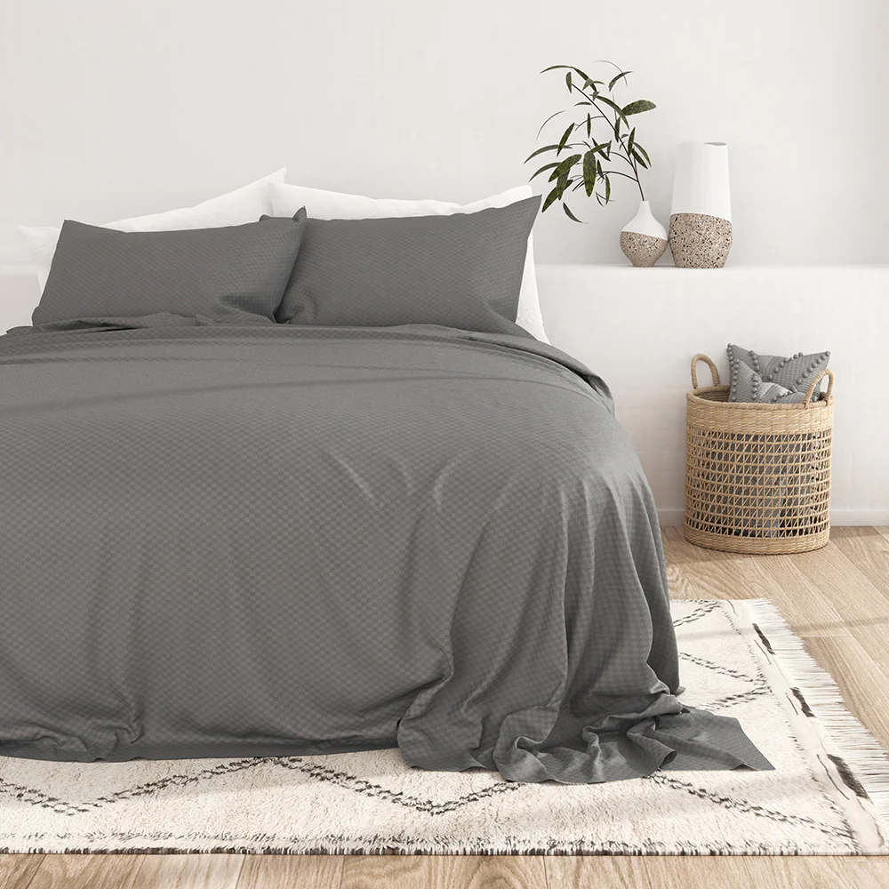 Checkered Embossed 4-Piece Sheet Set (Sale) - Image 18