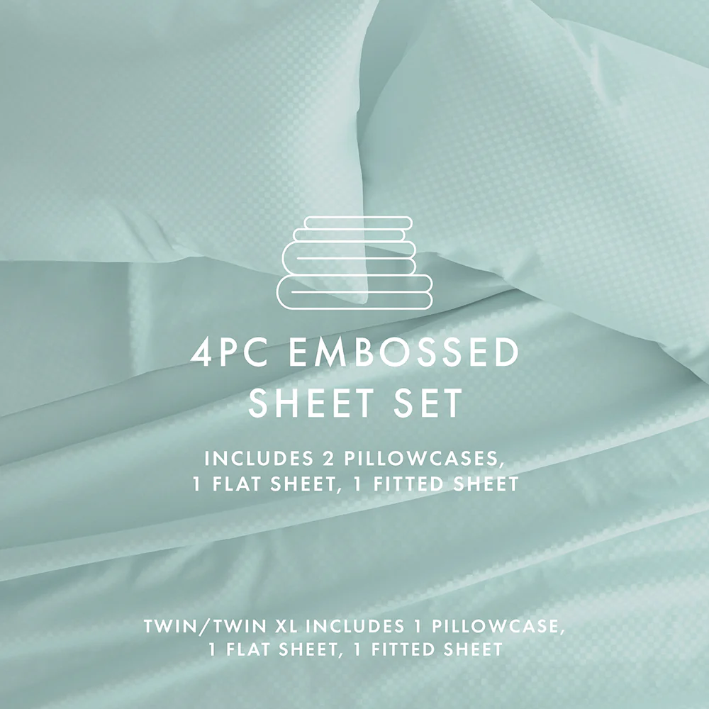 Checkered Embossed 4-Piece Sheet Set (Sale) - Image 39