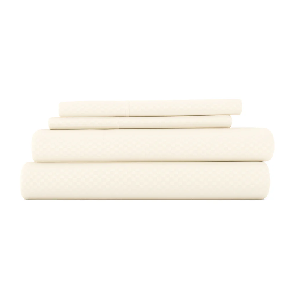 Checkered Embossed 4-Piece Sheet Set (Sale) - Image 4