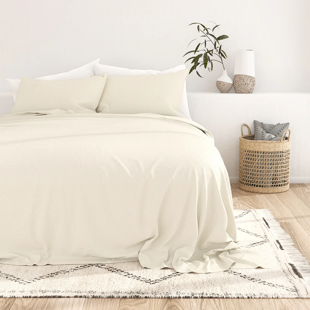 Chevron Embossed 4-Piece Sheet Set (Sale) - Image 15