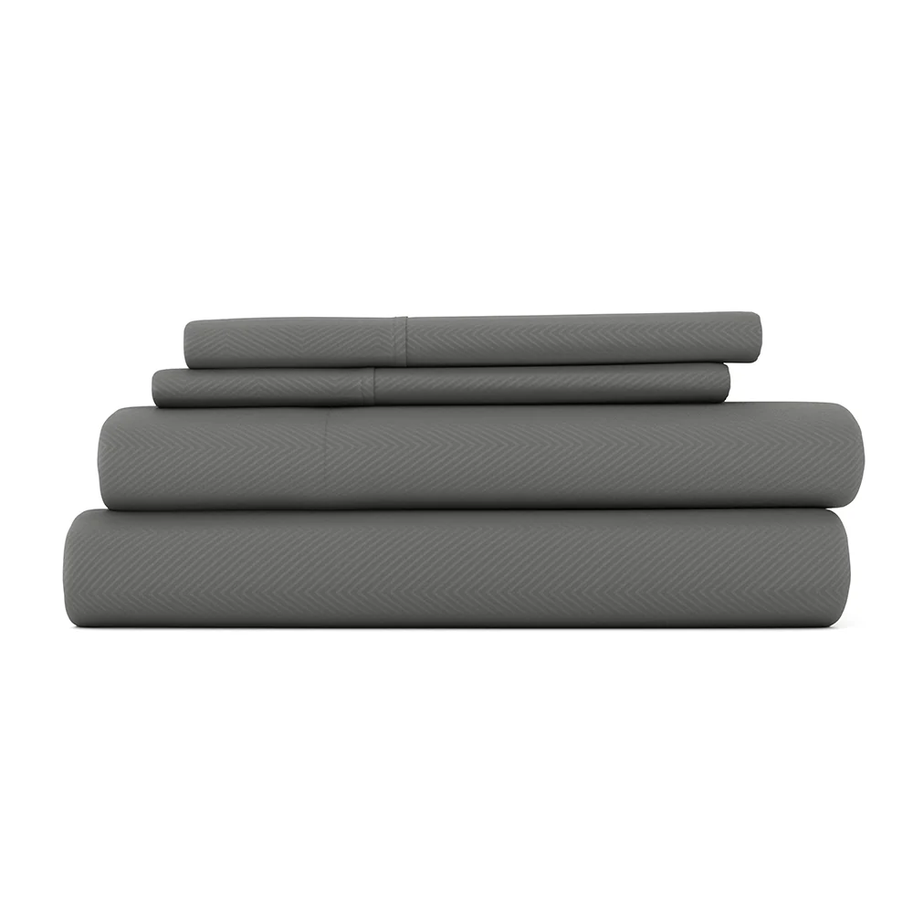 Chevron Embossed 4-Piece Sheet Set (Sale) - Image 5