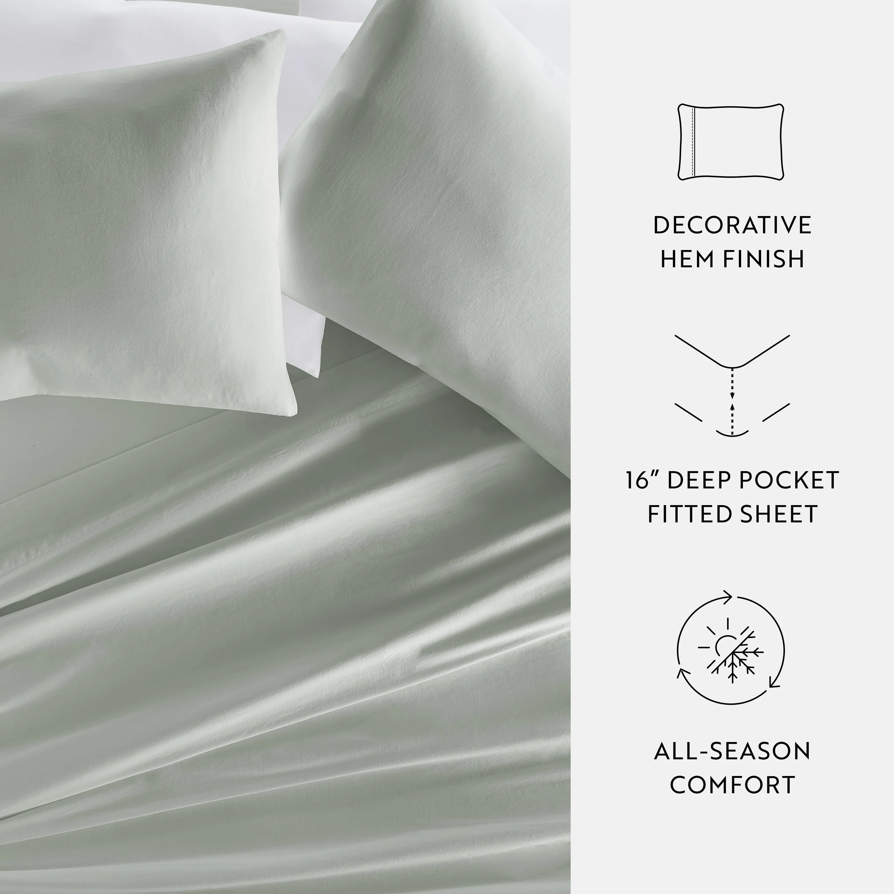 Sale - 4-Piece Long Staple 100% Cotton Sheet Set - Image 49