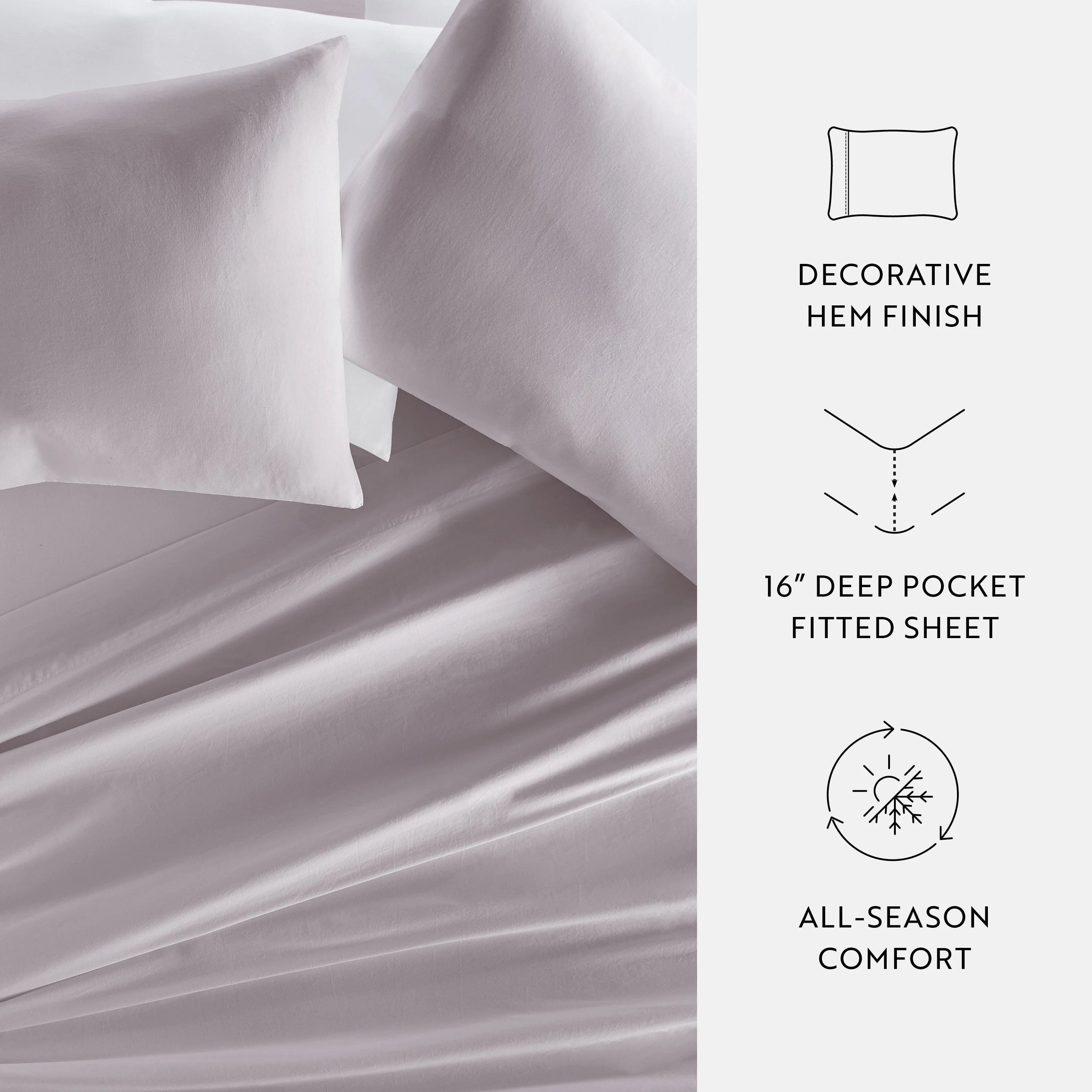Sale - 4-Piece Long Staple 100% Cotton Sheet Set - Image 52