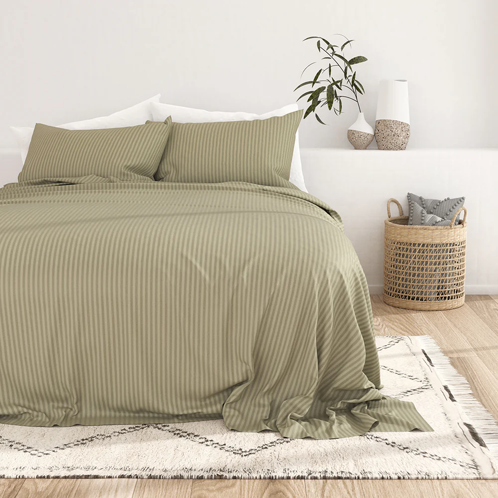 Striped Embossed 4-Piece Sheet Set (Sale) - Image 17