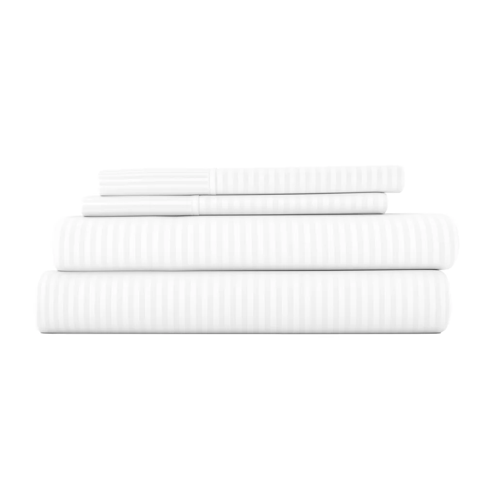 Striped Embossed 4-Piece Sheet Set (Sale) - Image 3