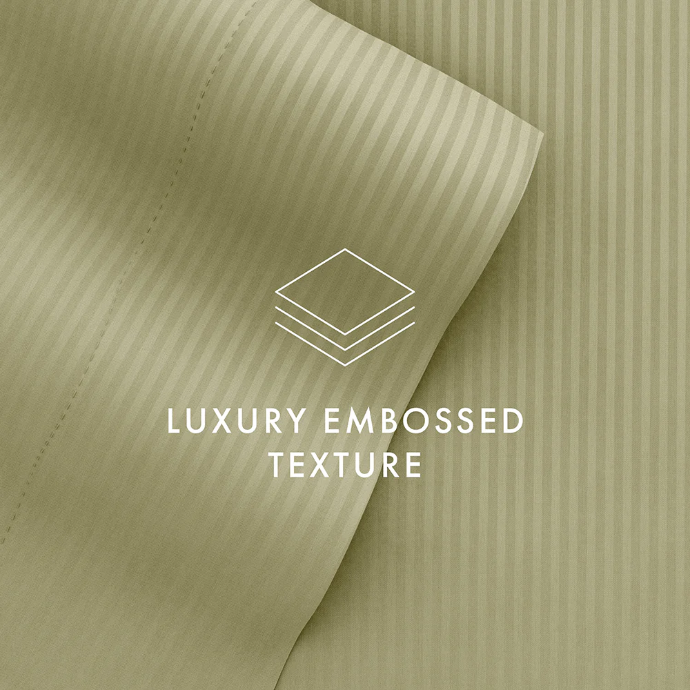 Striped Embossed 4-Piece Sheet Set (Sale) - Image 53