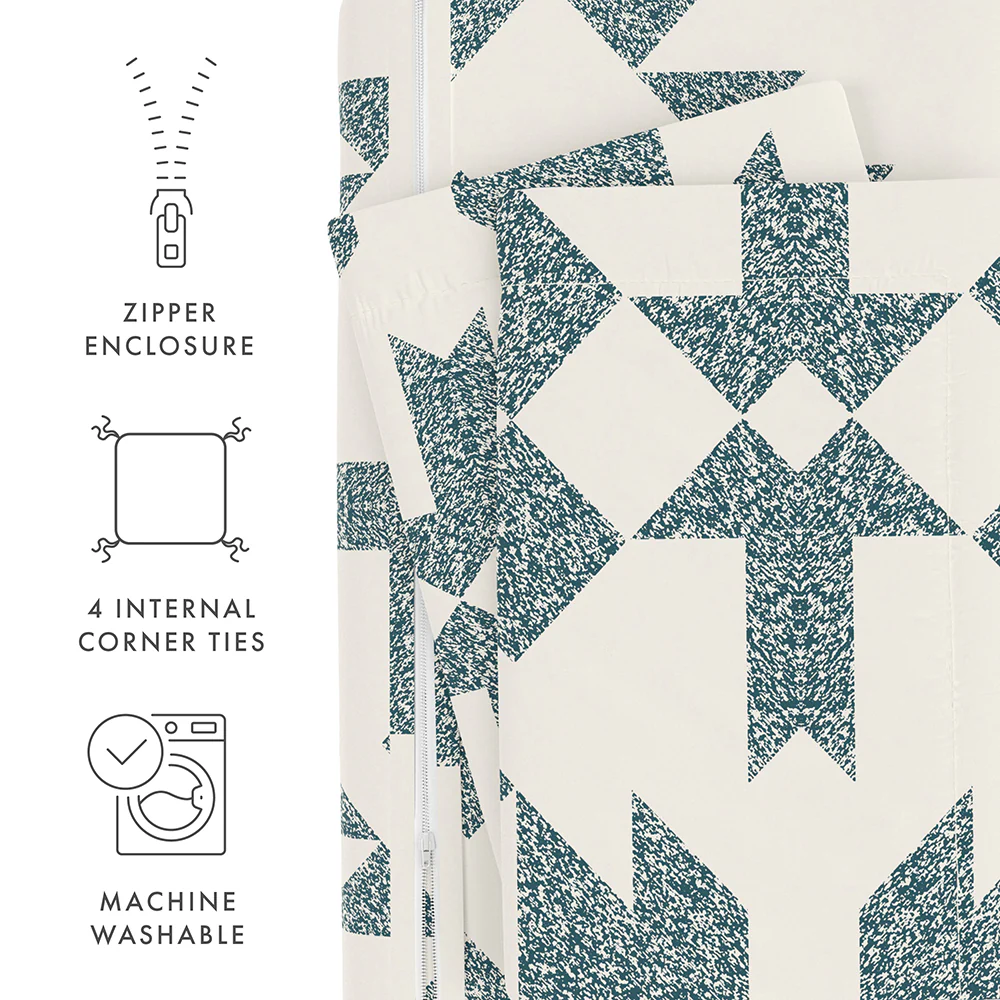 Adobe Diamond Pattern 3-Piece Duvet Cover Set (Sale) - Image 25