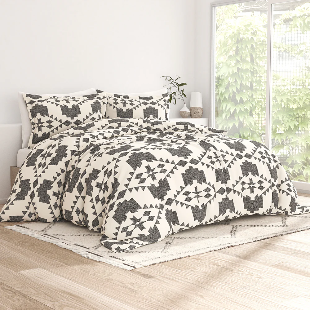 Adobe Diamond Pattern 3-Piece Duvet Cover Set (Sale) - Image 5