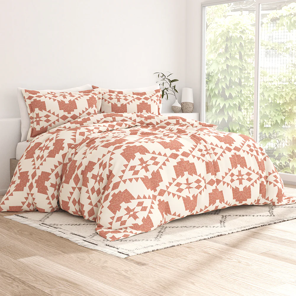 Adobe Diamond Pattern 3-Piece Duvet Cover Set (Sale) - Image 6