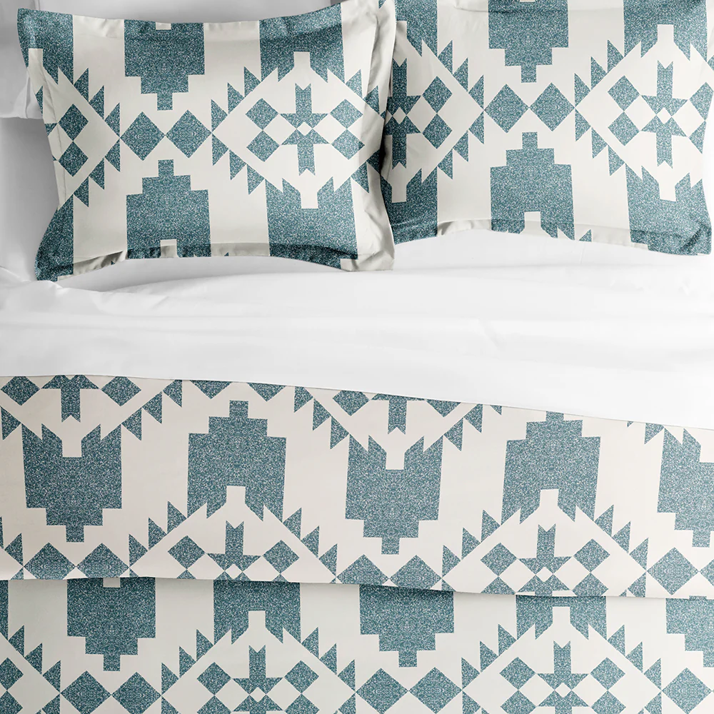 Adobe Diamond Pattern 3-Piece Duvet Cover Set (Sale) - Image 7