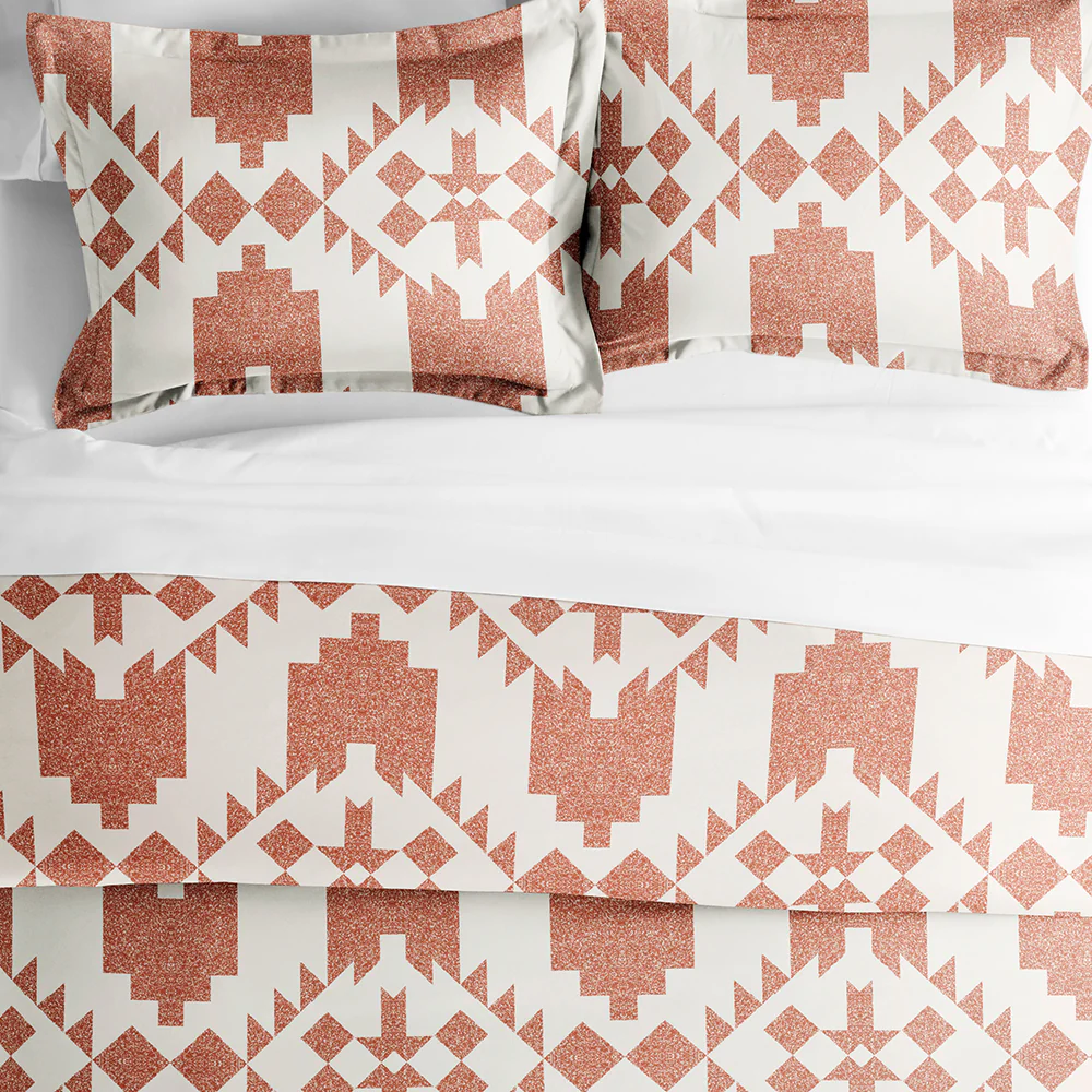 Adobe Diamond Pattern 3-Piece Duvet Cover Set (Sale) - Image 9