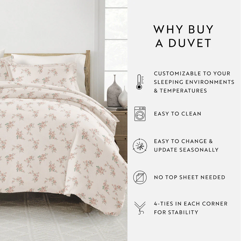 Apricot Pattern 3-Piece Duvet Cover Set (Sale) - Image 9