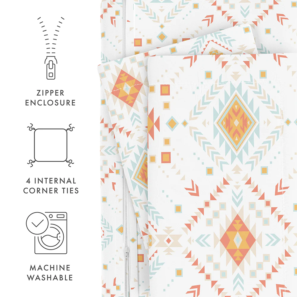 Aztec Dreams Pattern 3-Piece Duvet Cover Set (Sale) - Image 9