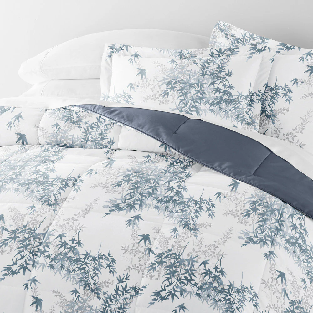 Bamboo Leaves Reversible Down-Alternative Comforter Set (Sale) - Image 7