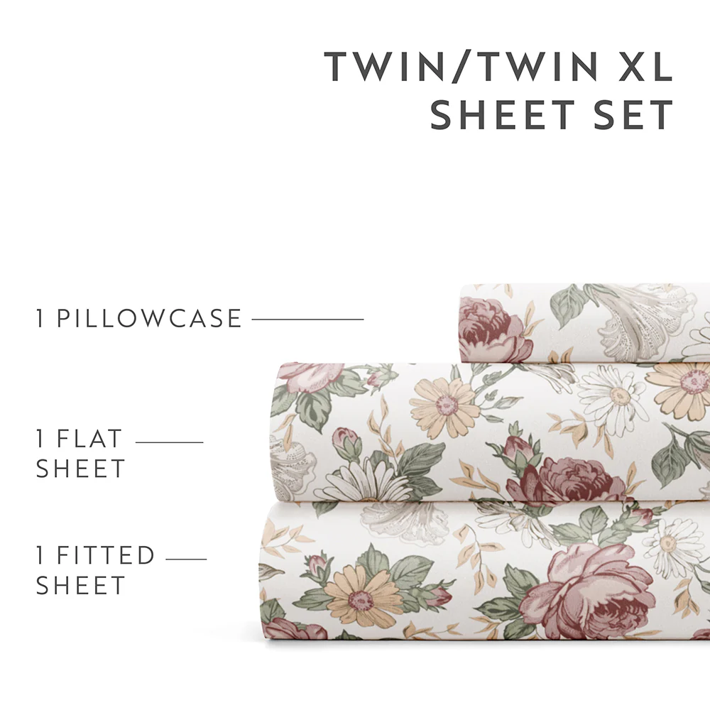 Blooming Floral 4-Piece Pattern Sheet Set (Sale) - Image 8
