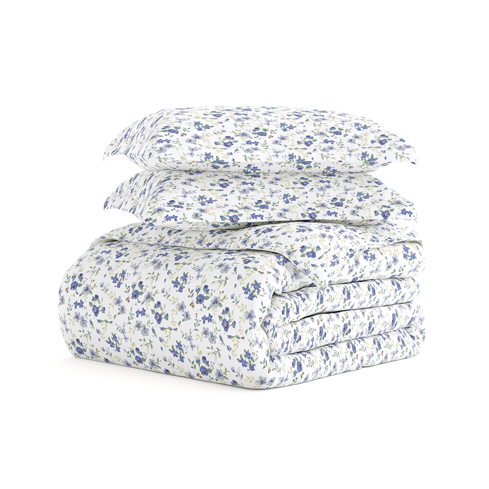 Blossoms Pattern 3-Piece Duvet Cover Set (Sale) - Image 7