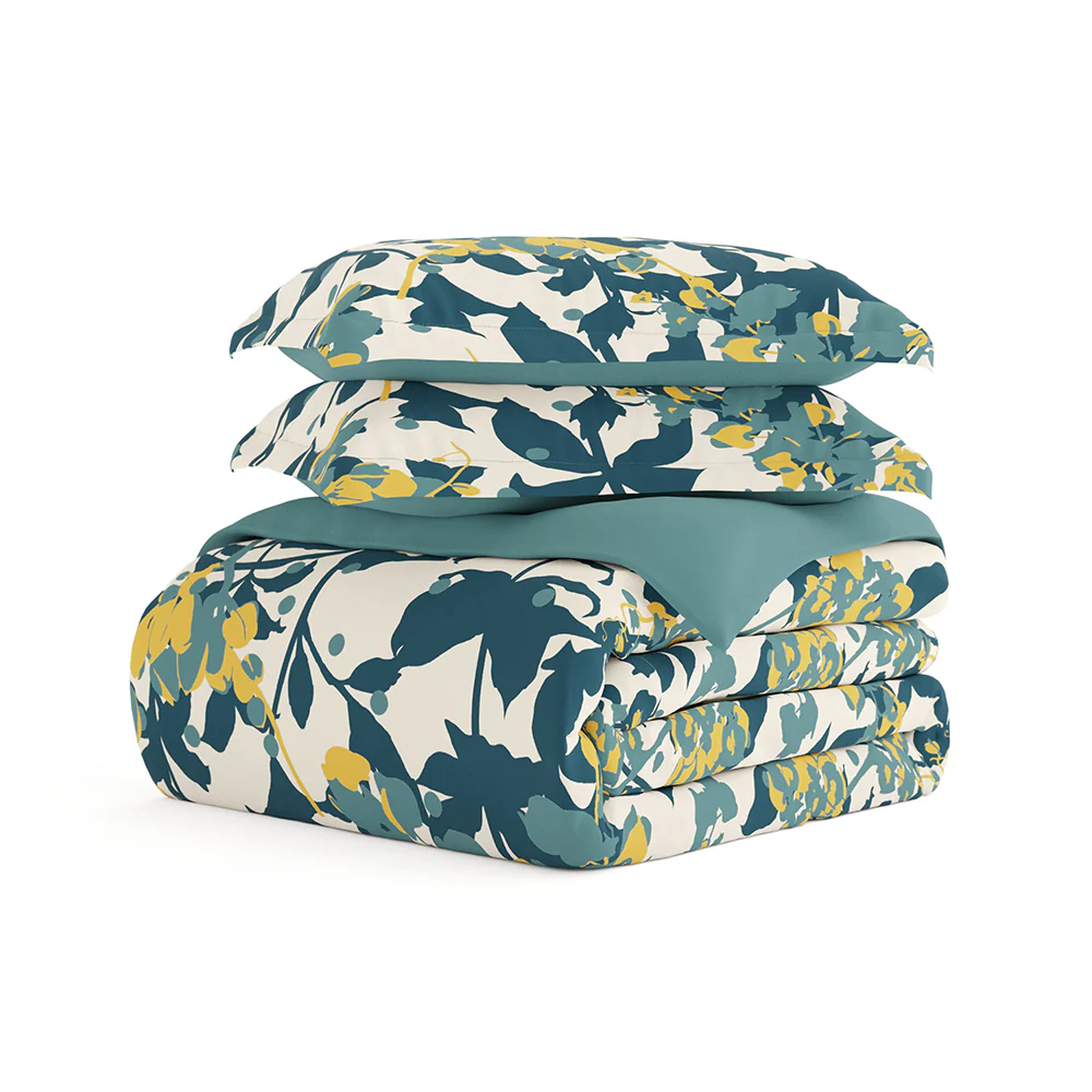 Boho Flower Pattern 3-Piece Reversible Duvet Cover Set (Sale) - Image 16