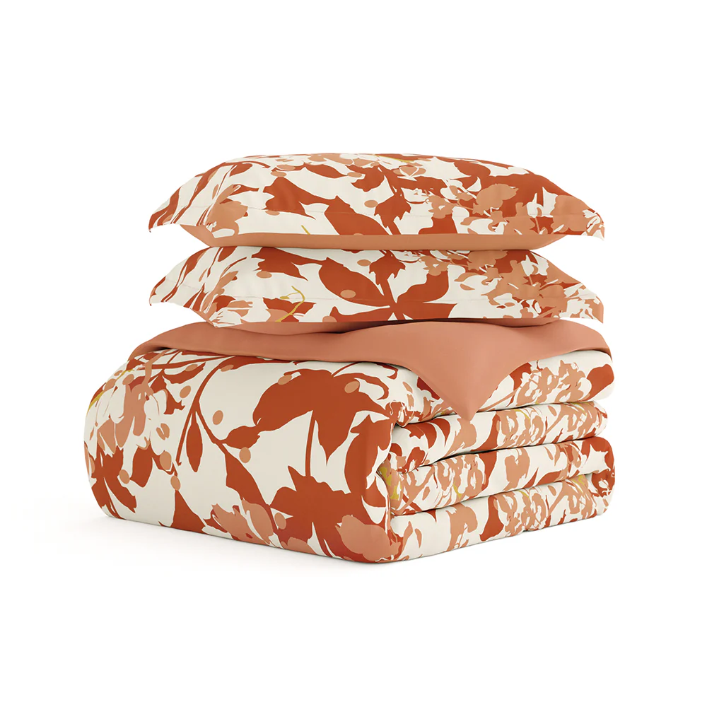Boho Flower Pattern 3-Piece Reversible Duvet Cover Set (Sale) - Image 18