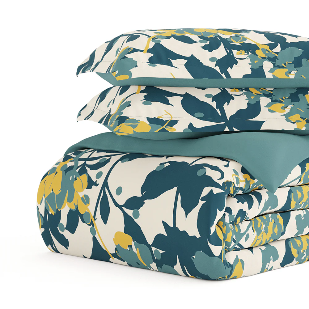 Boho Flower Pattern 3-Piece Reversible Duvet Cover Set (Sale) - Image 19