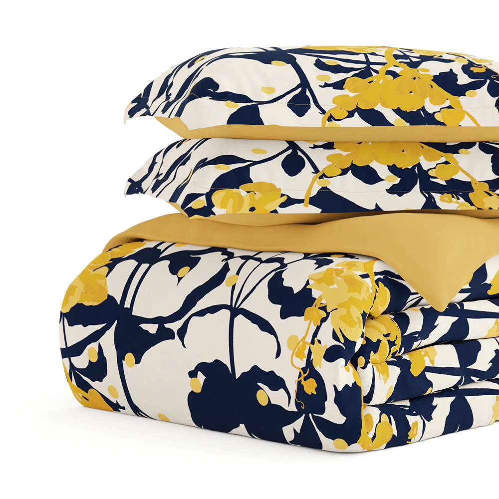 Boho Flower Pattern 3-Piece Reversible Duvet Cover Set (Sale) - Image 20