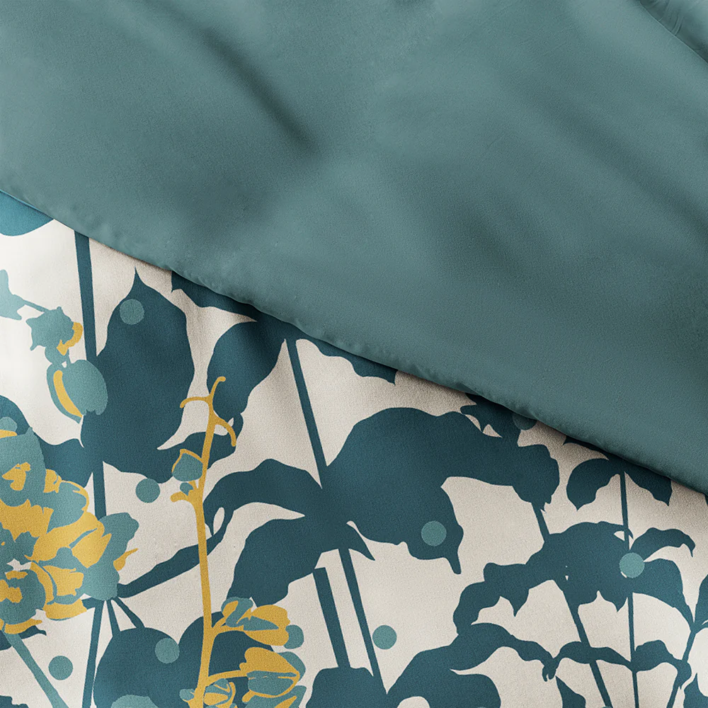 Boho Flower Pattern 3-Piece Reversible Duvet Cover Set (Sale) - Image 25