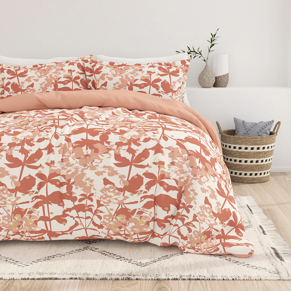Boho Flower Pattern 3-Piece Reversible Duvet Cover Set (Sale) - Image 3