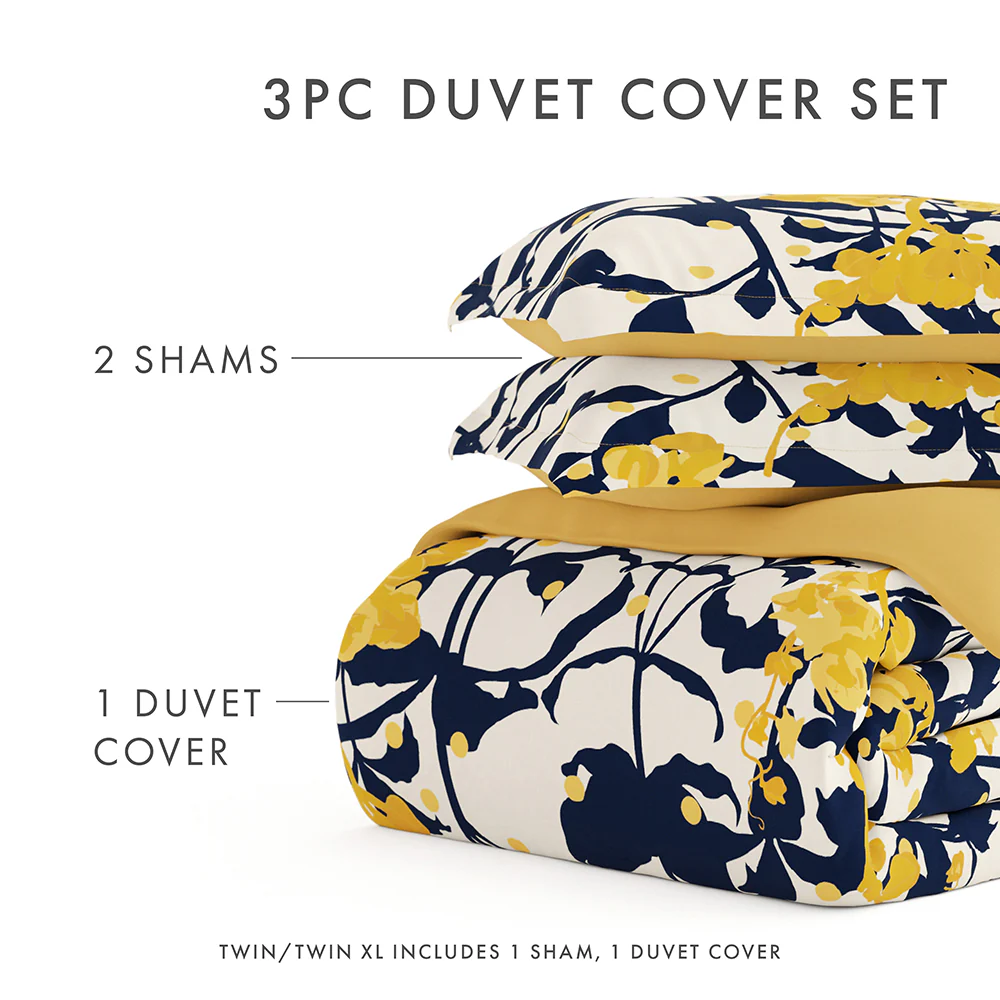 Boho Flower Pattern 3-Piece Reversible Duvet Cover Set (Sale) - Image 38