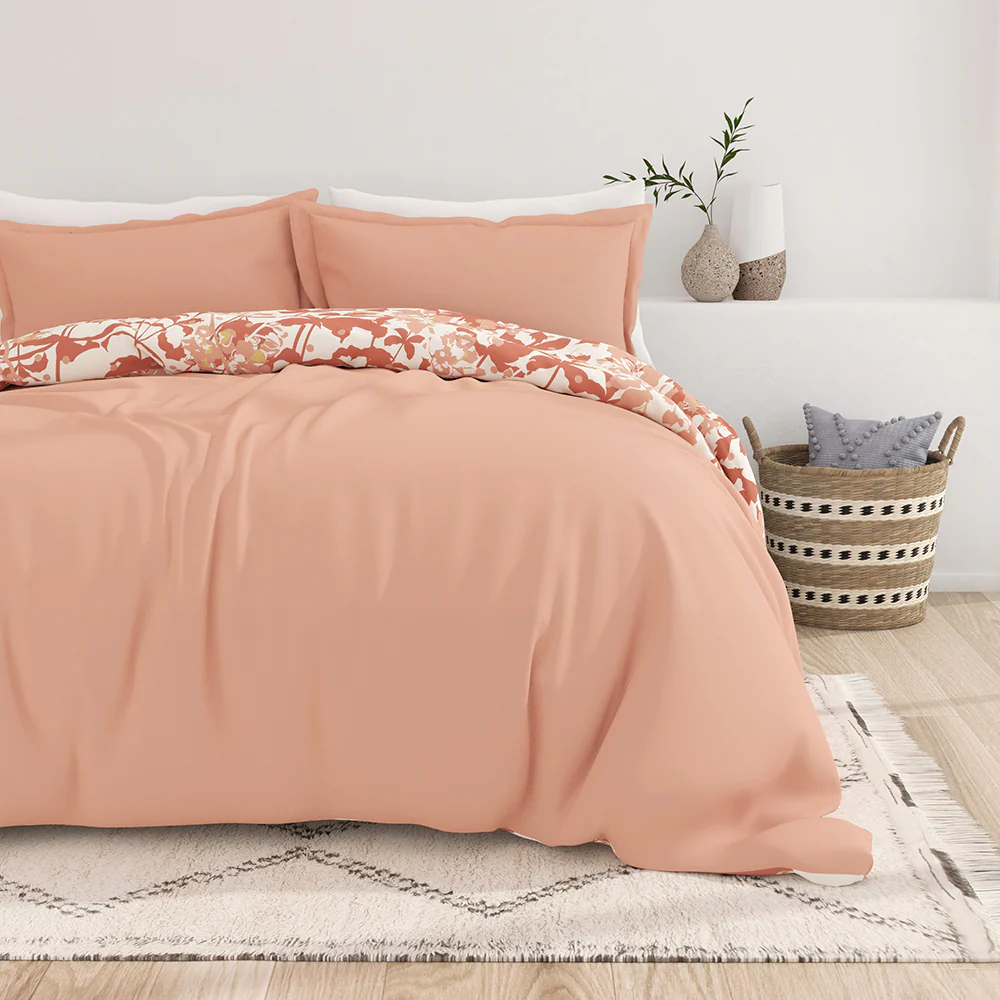 Boho Flower Pattern 3-Piece Reversible Duvet Cover Set (Sale) - Image 6
